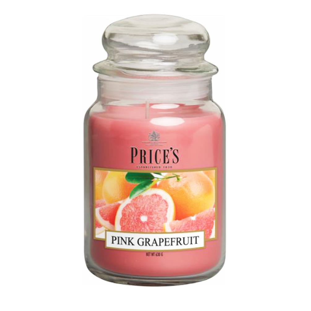Price's Pink Grapefruit Large Jar Candle £14.99
